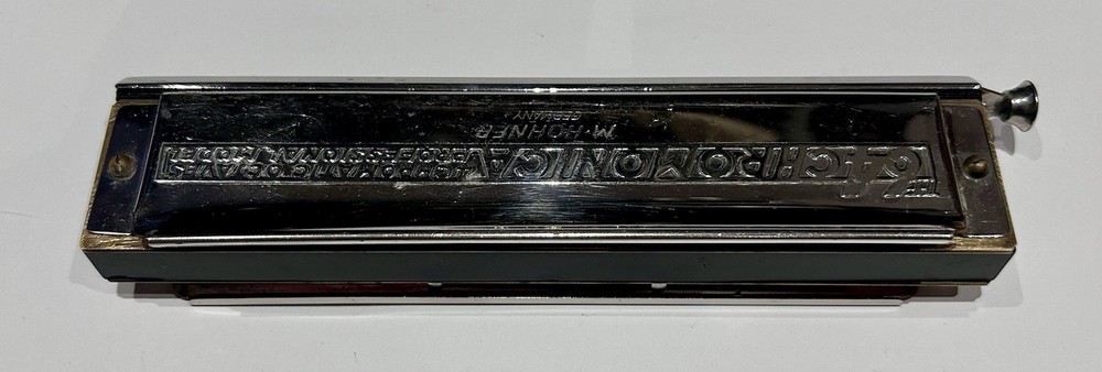 Vintage Hohner 64 Chromonica professional model With Original case
