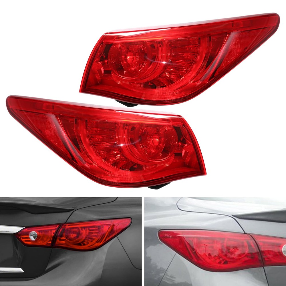 Outer Tail Lights LED for Q50 Q50s 2014-2017 Pair