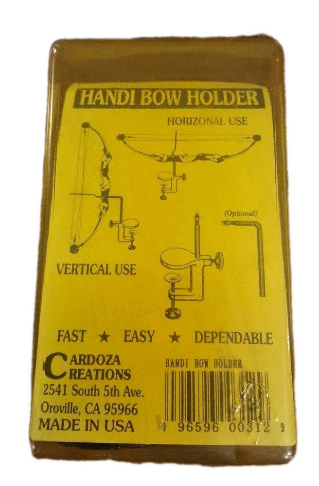 Cardoza Handi Bow Holder Vertical Use Horizontal Use Fast Easy Dependable
