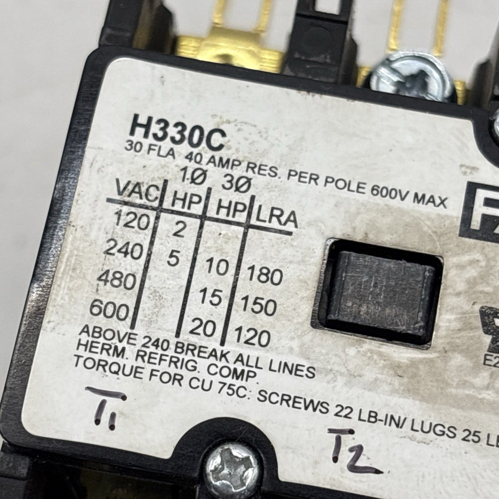 FASCO H330C Definite Purpose Contactor