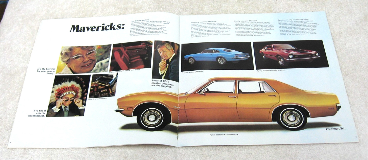 1971 FORD MUSTANG MAVERICK TORINO PINTO BROCHURE 16PG ORIGINAL