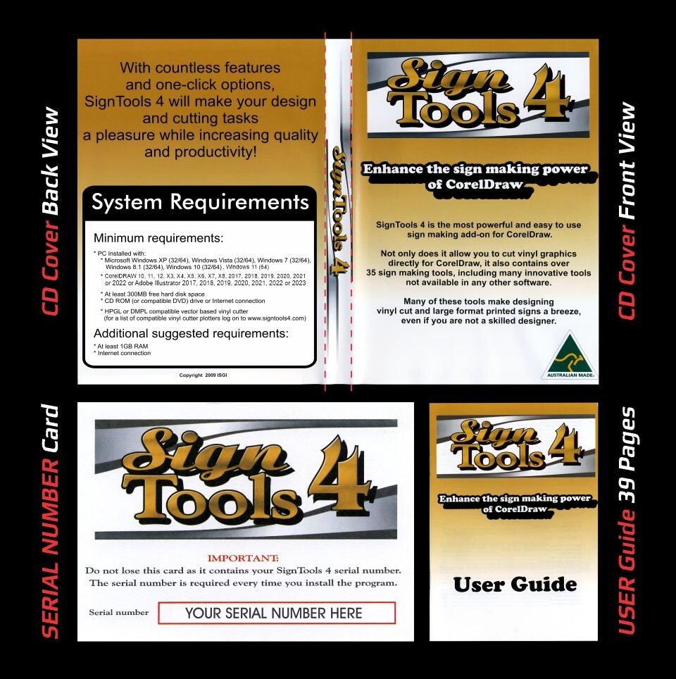 Sign Making Vinyl Cutting Software - SignTools 4 CorelDRAW & Adobe illustrator