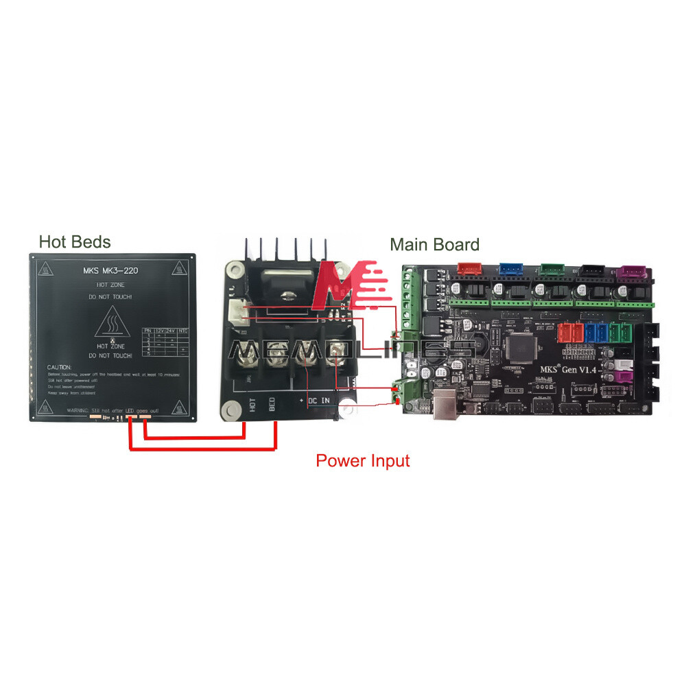 12-24V MOSFET High Current Load Hot Bed Module 3D Printer Power Expansion BoardS