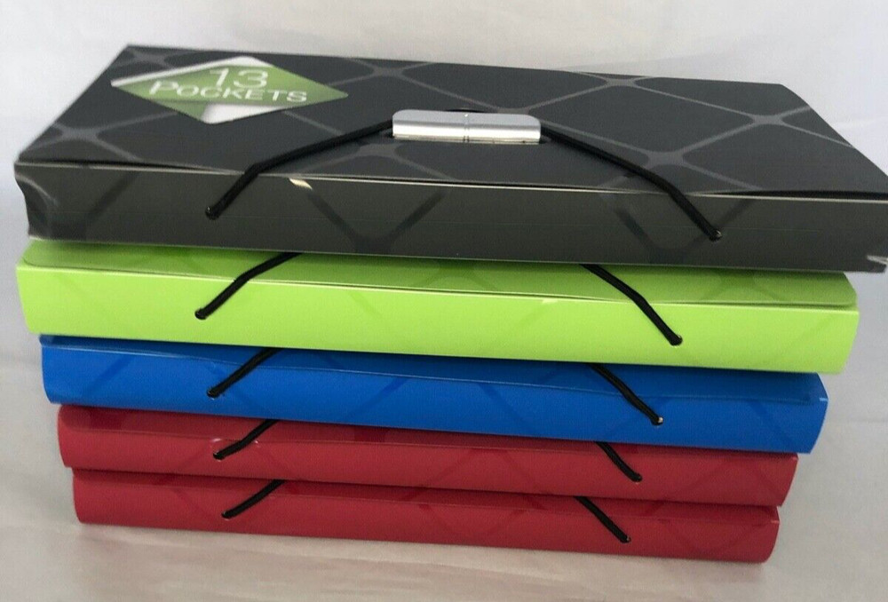 TOPS Expandable Poly File Folder 10x5.5 Checks & Receipts 5 Folders