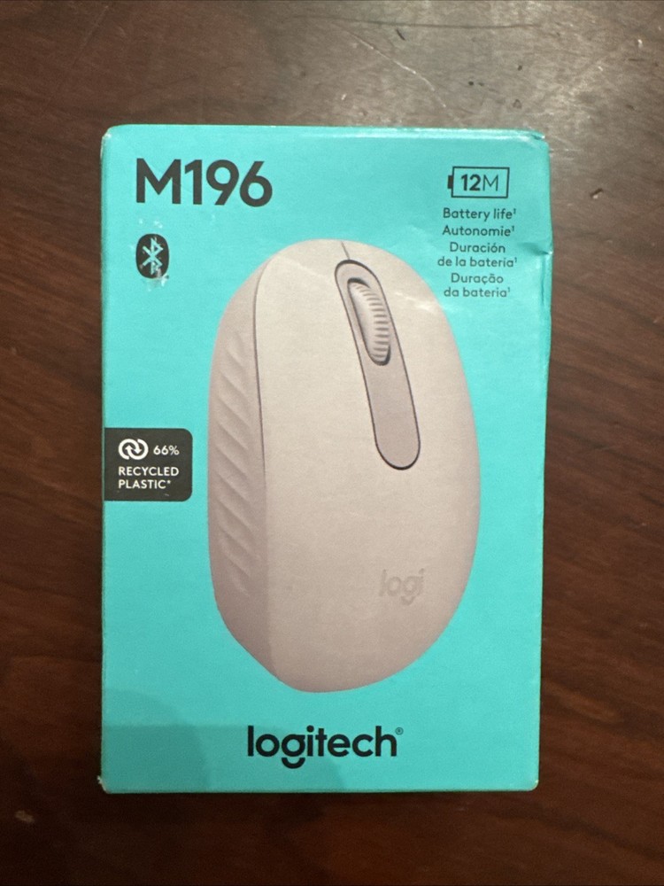 Logitech Wireless Connection Ports M196 Mouse Bluetooth Compact