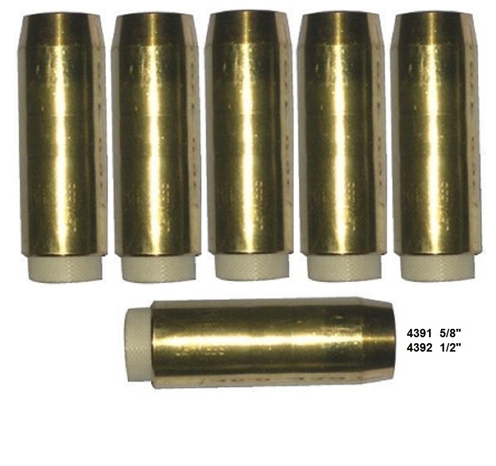 MIG 4391 Welding Nozzle 5/8" For Bernard 200/300 Amp MIG welding Guns PK of 5