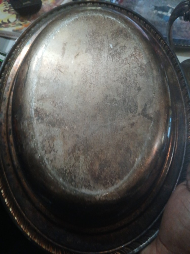 vintage silver plated serving dishes lot