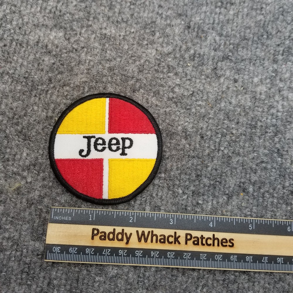 Vintage Jeep Patch Car Auto 80s AA5