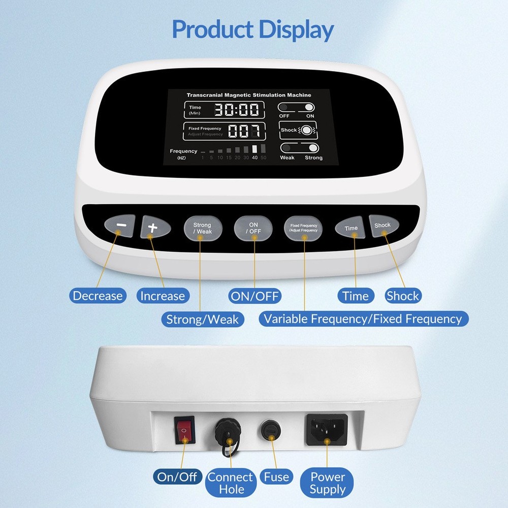 Adjustable rTMS Therapy Device 0-95min for Brain Injury Cognitive Improvement