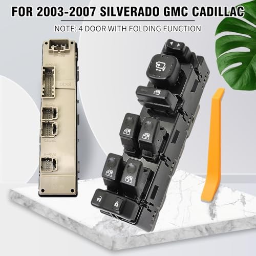 15883320 Front Driver Side Power Window Switch with Folding 15883320 Switch