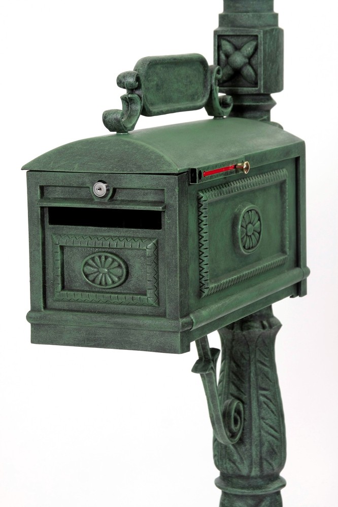 Locking VERDE Mailbox Premium Secure Cast Aluminum Mailbox Better Box Mailboxes