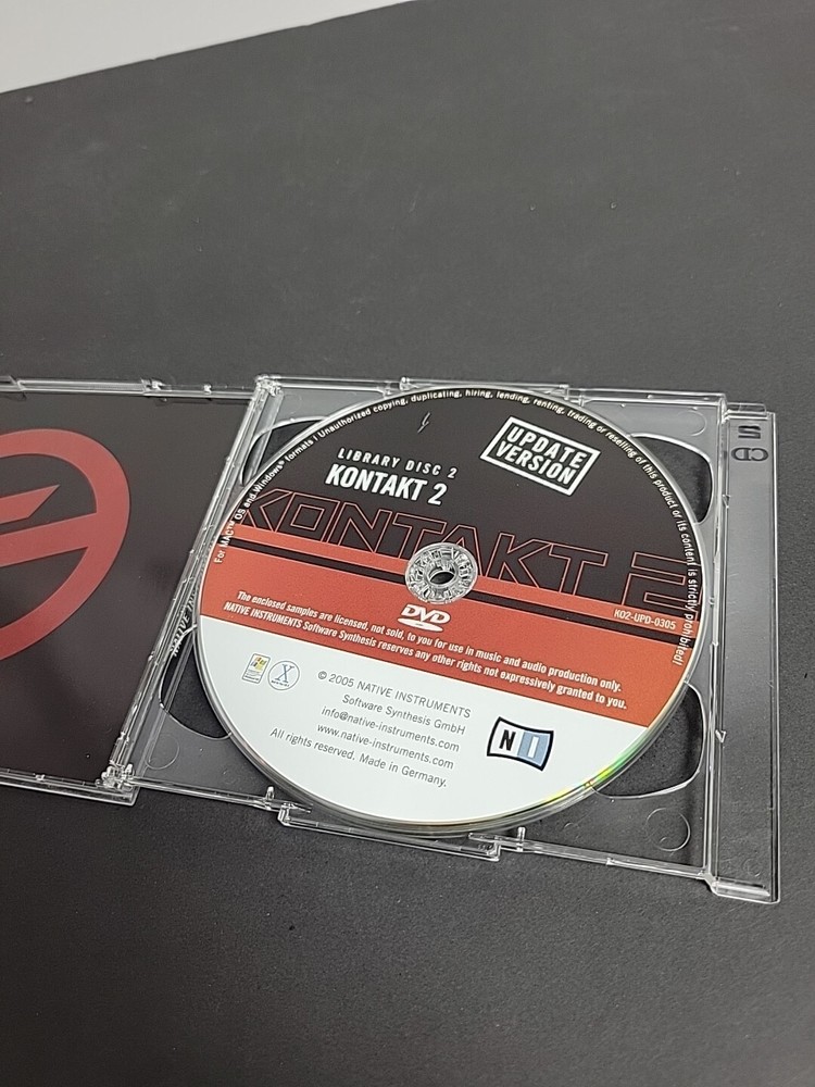 Native Instruments Kontakt 2 UPDATE Installation Discs