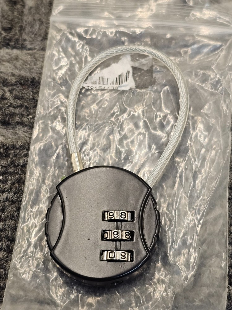 (QTY 5) Heavy Duty Luggage Dial Lock 3 Digit Combination Security Lock Padlock