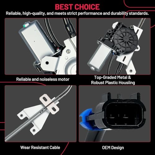 741-5405 Power Window Regulator with Motor Front Left Compatible with