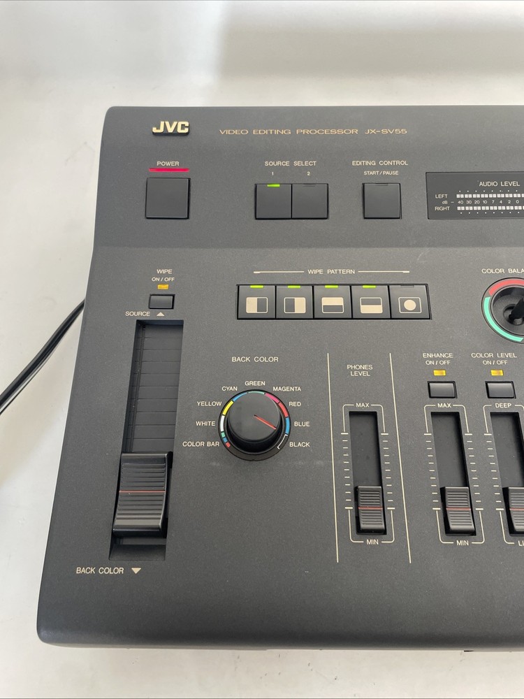 JVC JX-SV55 video editing Processor RCA Connectivity