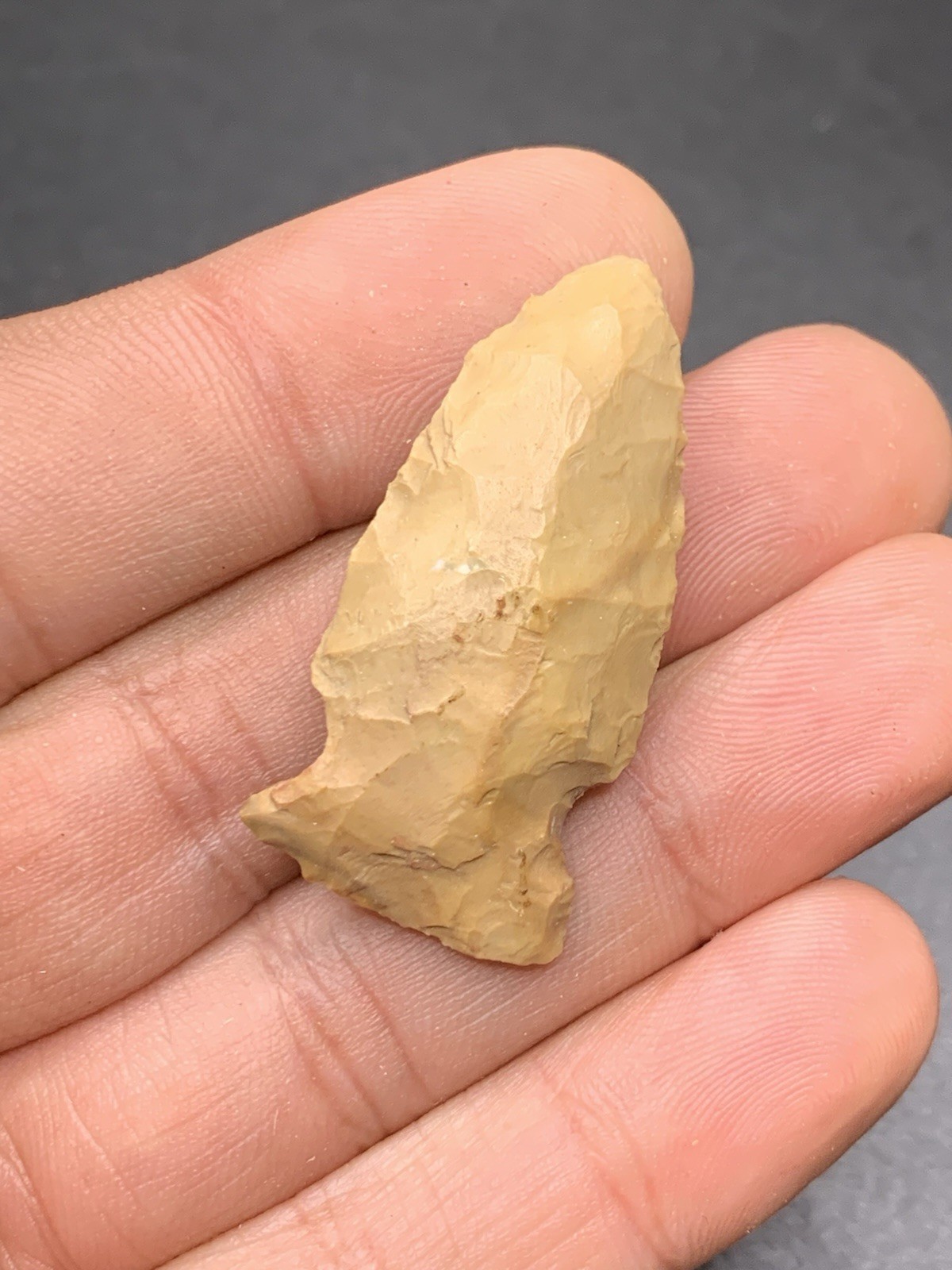 Authentic Corner Notch Arrowhead Knox Co Indiana 1 1/2 Inch Found Vincennes