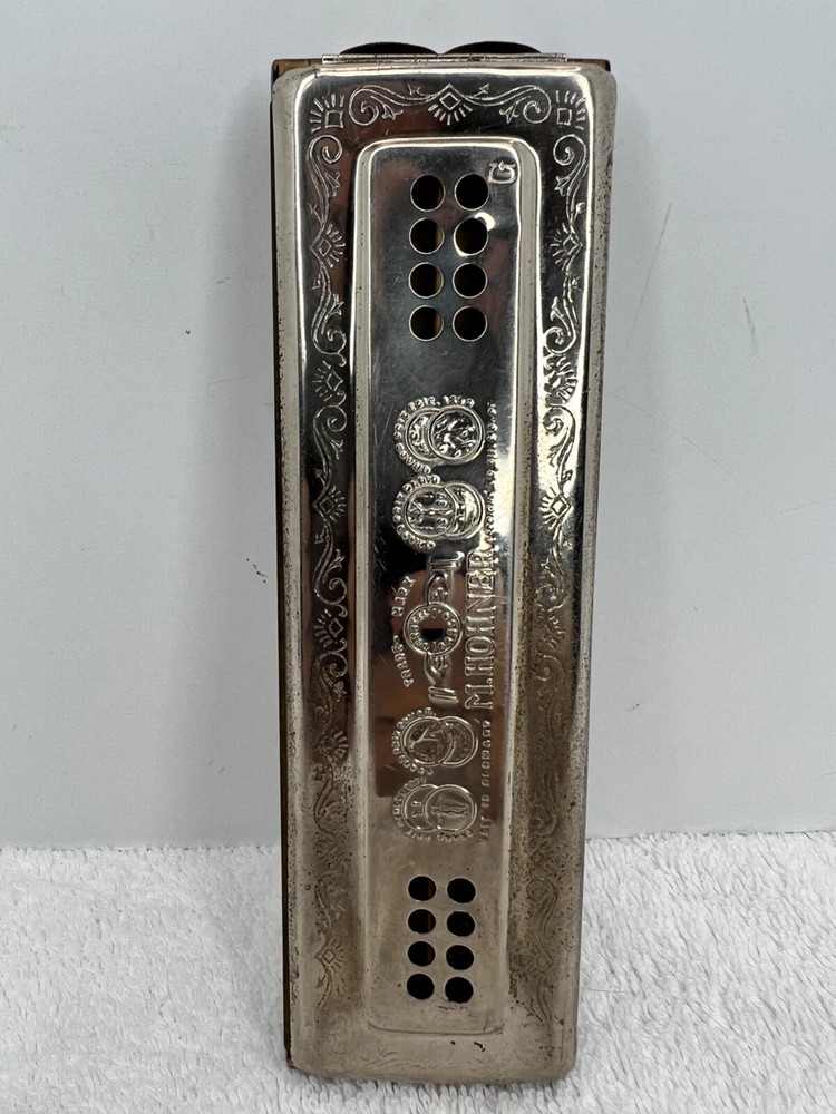 Hohner 1930s Echo Harp Harmonica 56 C/G with original box