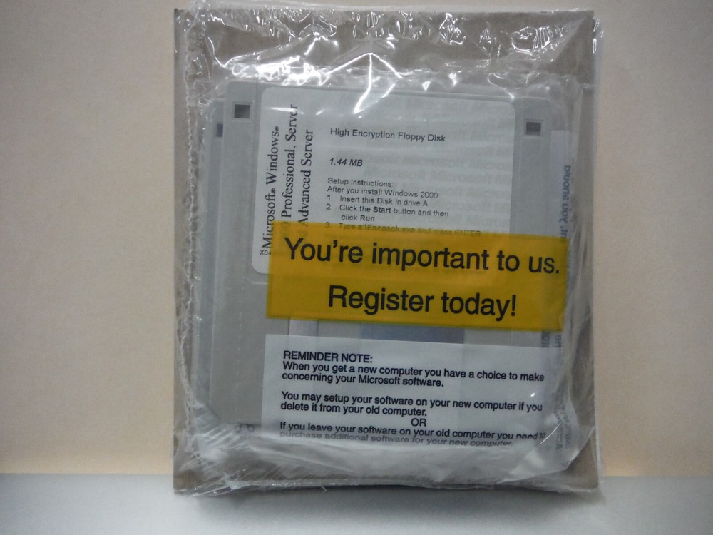 Microsoft Windows SERVER 2000 Software (New Sealed)