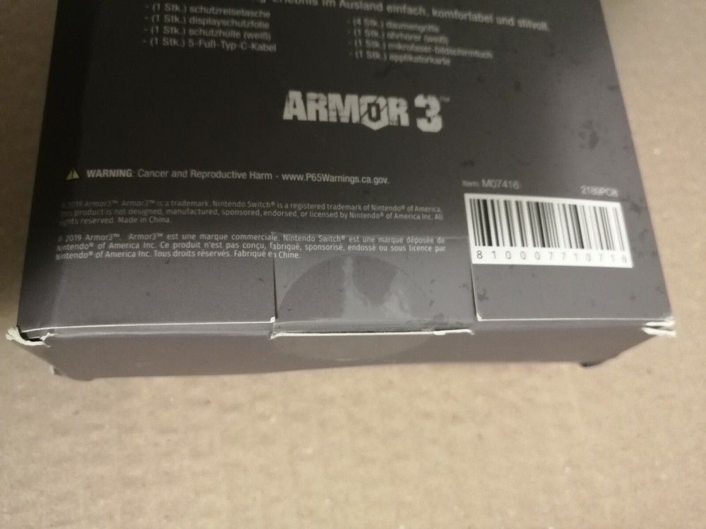 Armor3 Travel Kit: Case Earbuds Screen Protector Cable Grip Nintendo Switch Lite