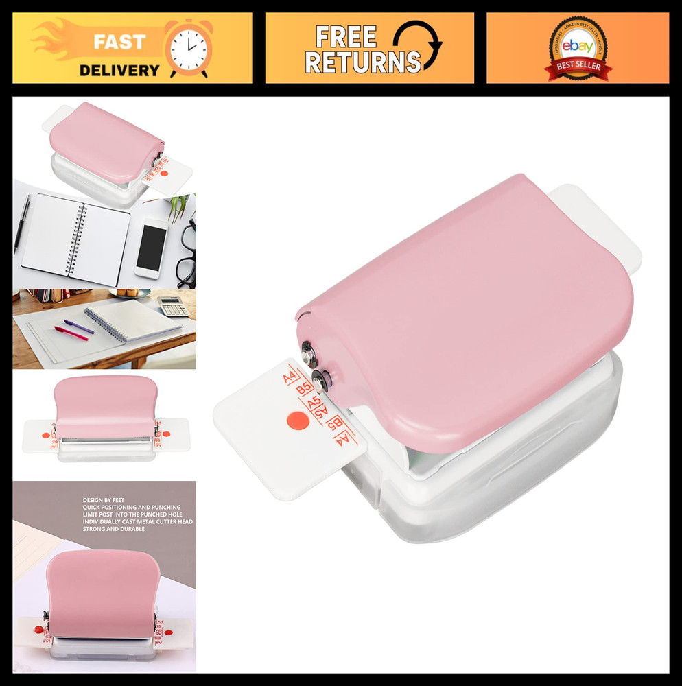 Mini Manual 6-Hole Binding Machine, Multipurpose Coil Binder for Home Office - P