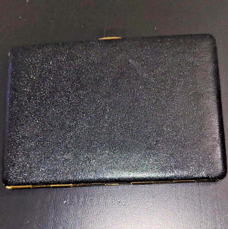 Black Cigarette Case Retro Smoking Accessory