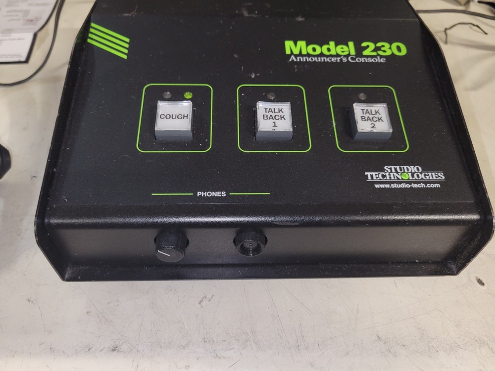 Studio Technologies Model 230 Announcer's Console w Sennheiser HMD 25-1 Headset