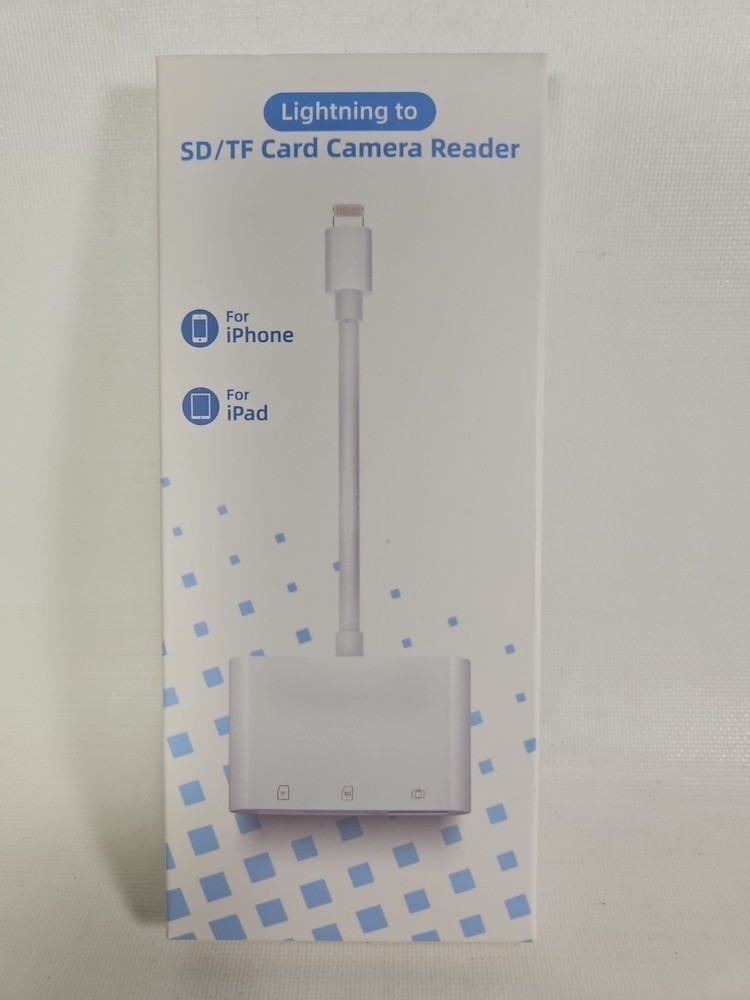 Lightning to SD Card Camera Reader Adapter MD822ZM/A for iPhone iPad
