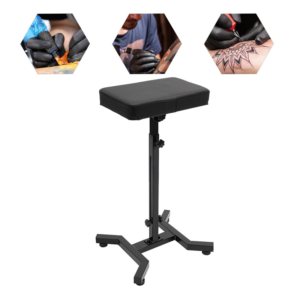 Adjustable Tattoo Table Station with PU Cushion, Ergonomically Designed, 340°