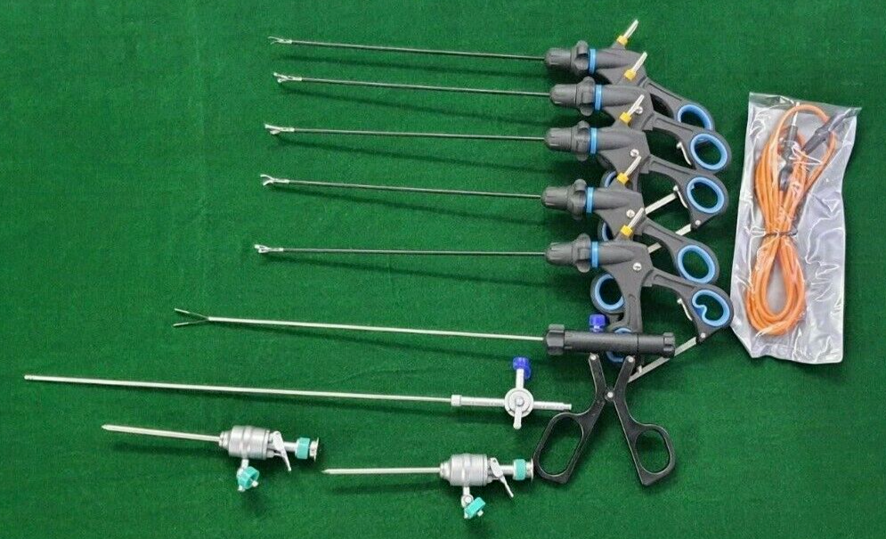 10pc Laparoscopic 3mm Instruments Set Laparoscopy Endoscopy Surgical Instruments