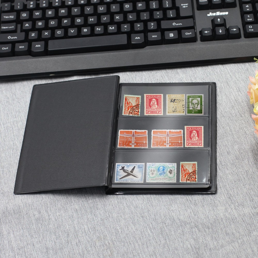 Versatile Stamp Storage Book, 10 Pages and 20 Sheets for All Collections