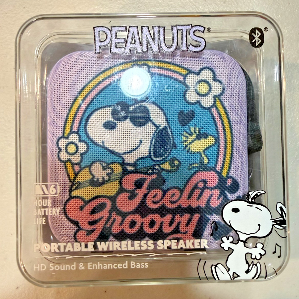 Peanuts Snoopy Portable Wireless Speaker, New