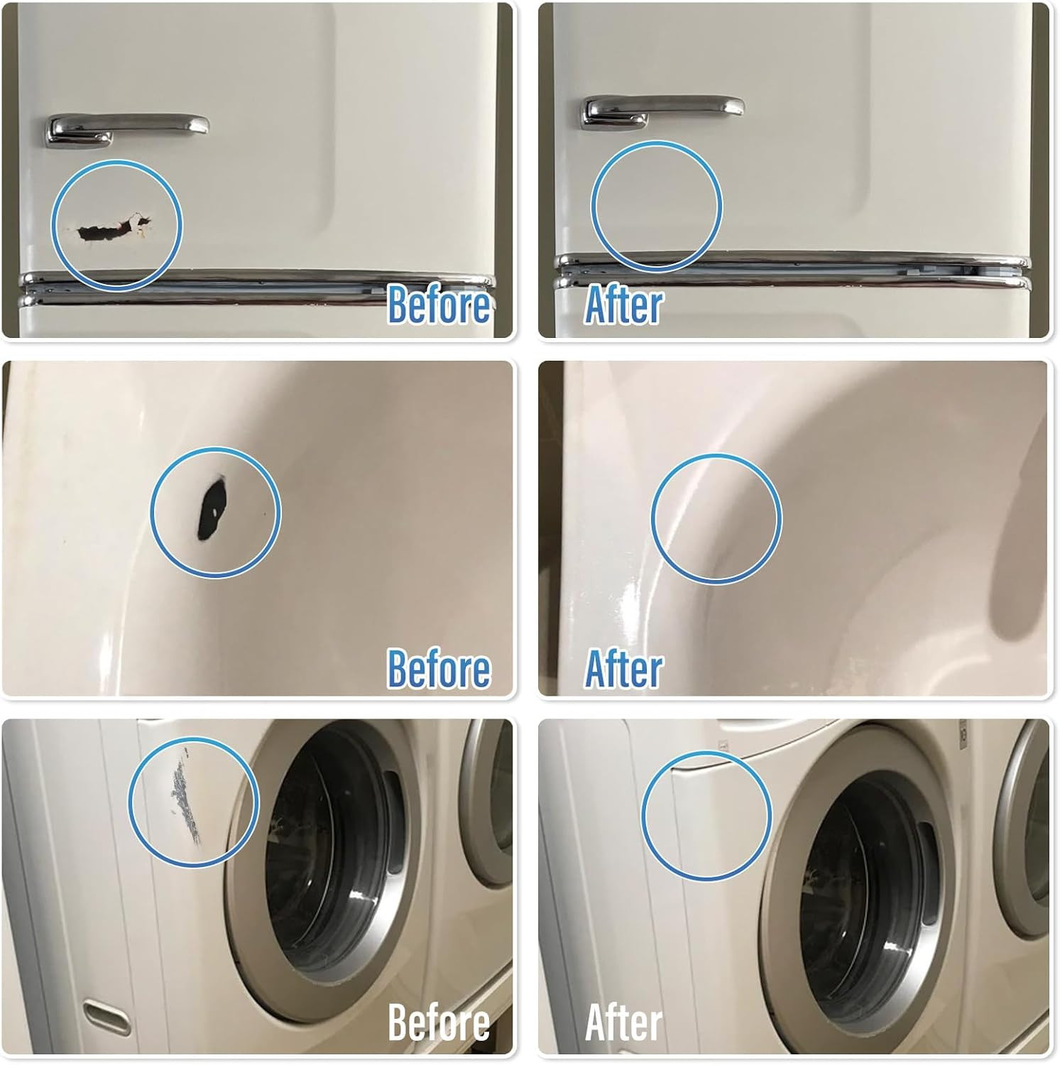 Porcelain Sink Touch up Paint, High-Gloss Porcelain Repair Kit White & Appliance