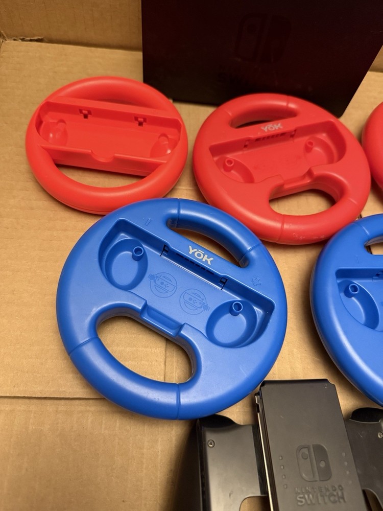 Nintendo Switch Charging Dock ~ Joycon controller Grip - Wheel Attachments