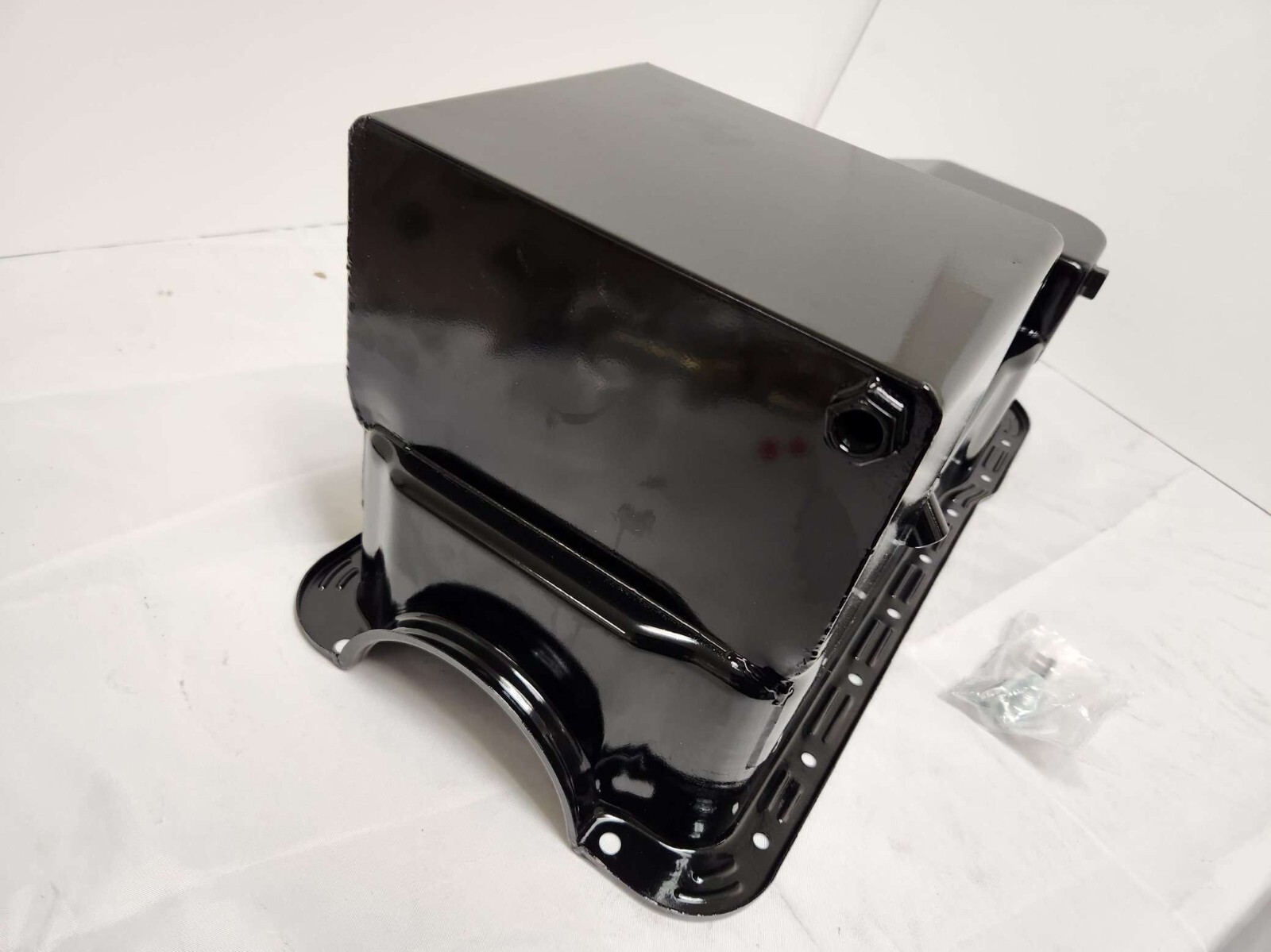 1979-1993 Fox Body Ford 7qt Dual Sump Black Drag Oil Pan Small Block 302W 5.0L