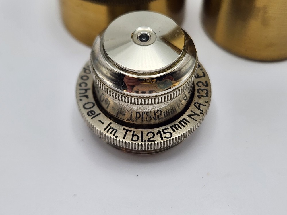 Vintage E Leitz Wetzlar Leica 3mm Apochromat Microscope Objective Oel Immersion
