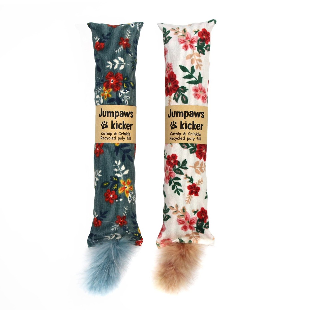 Jumpaws 2 Pack Natural Interactive Catnip & Silvervine Cat Kicker with...