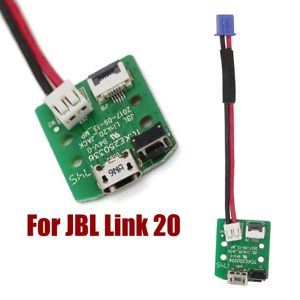 Durable USB Charging Port Board With Wire Cable Accessories Part For JBL Link 20