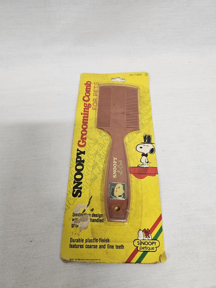Vintage Snoopy Grooming Comb for Pets