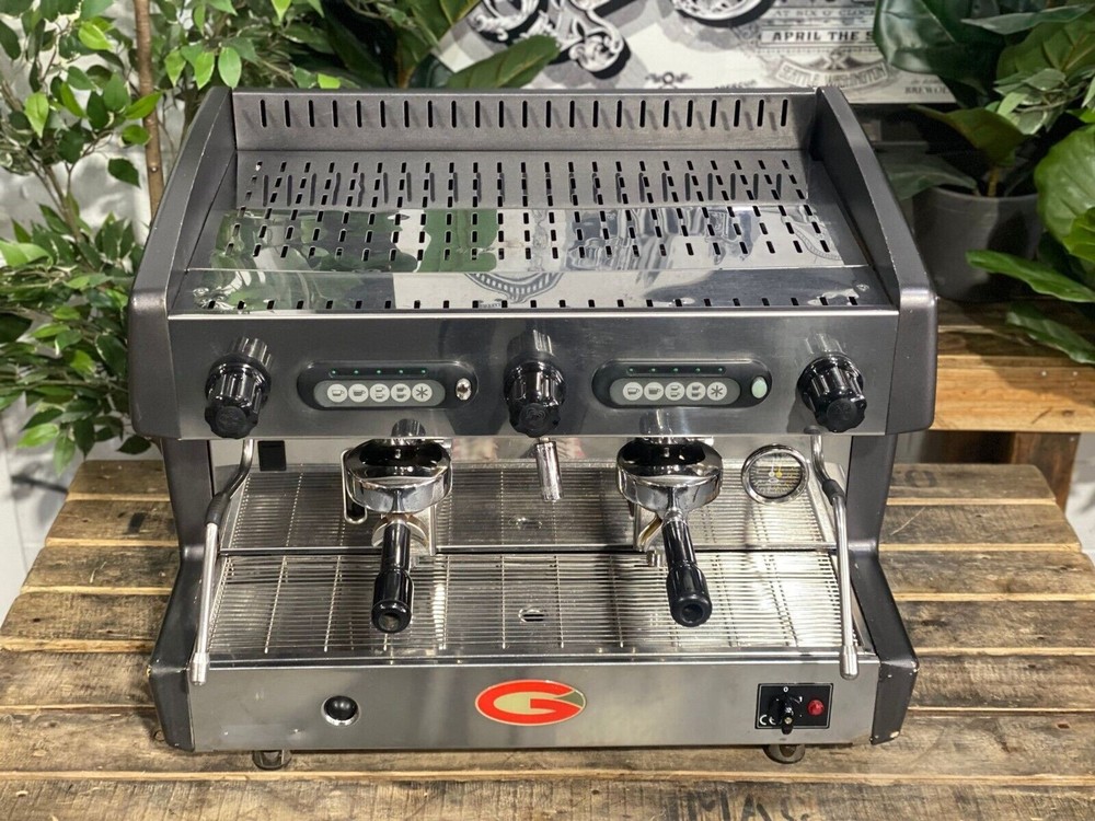 GRIMAC 2 GROUP BLACK / GREY ESPRESSO COFFEE MACHINE