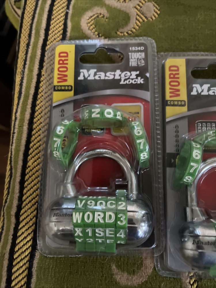 Master Lock Password Plus Word Combination Lock 1534D -