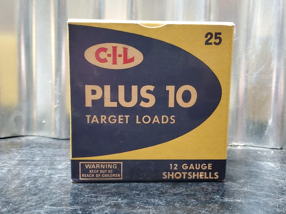 Wards C-I-L Plus 10 Target Loads 12 GA Shotgun Shells Empty Box