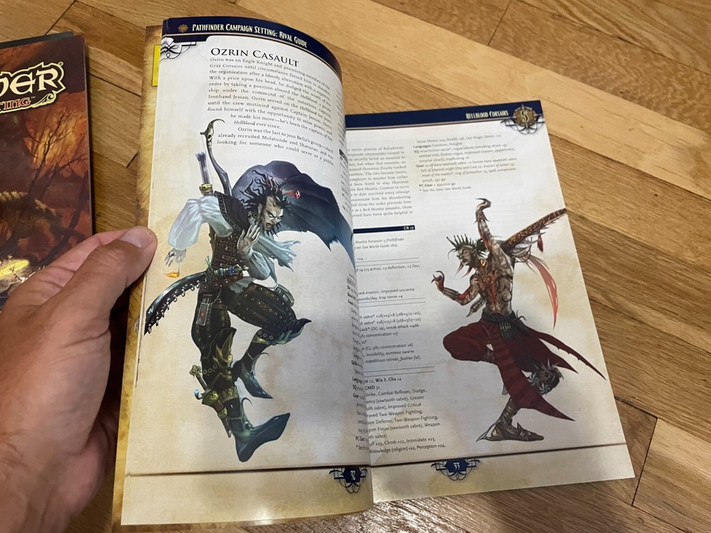 Pathfinder Campaign Setting Rival Guide RPG D&D 3.5 D20