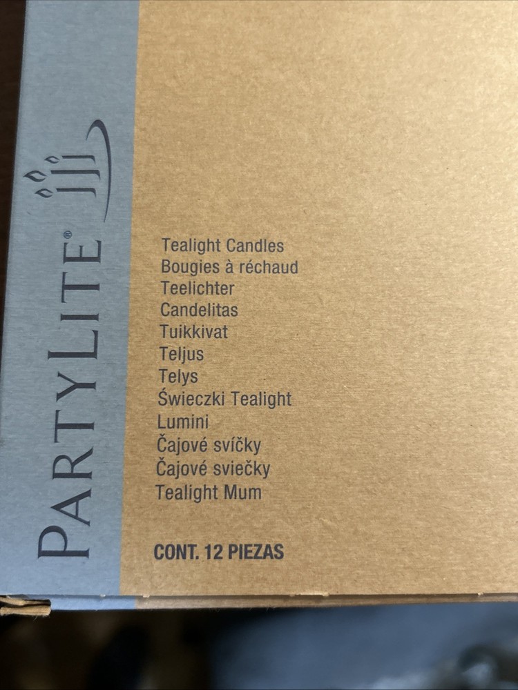 Partylite Sugared Macaroons Tealights 12 pack Light Purple