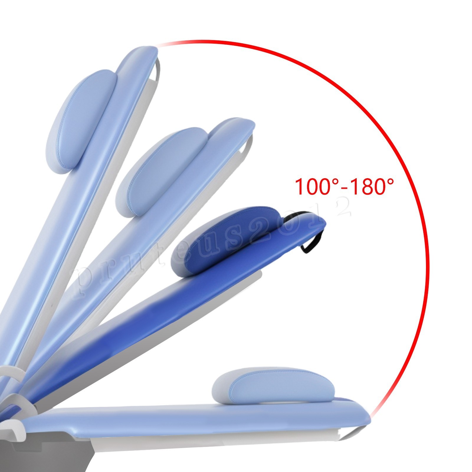 Portable Dental Chair Mobile Simple Folding Chair + Rechargeable LED Light Tray