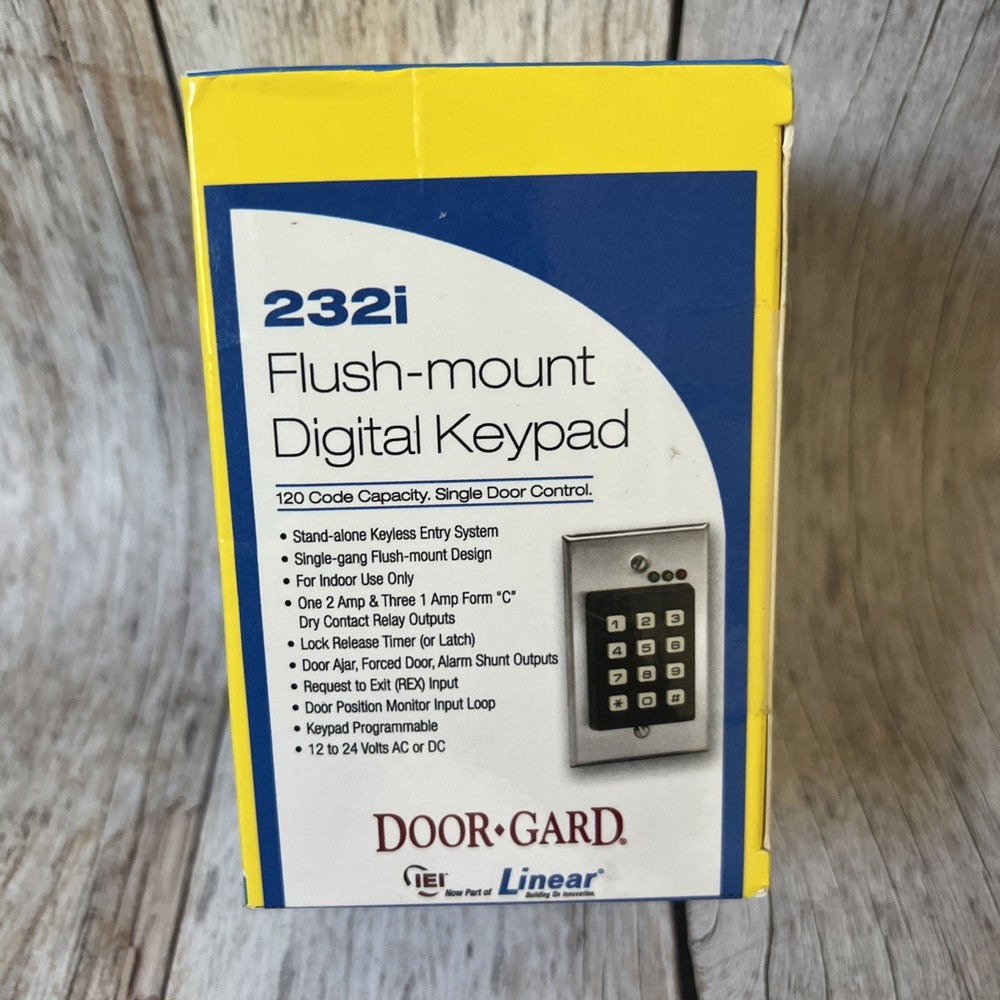 Linear Door Gard 232i Flush Mount Digital Keypad Indoor