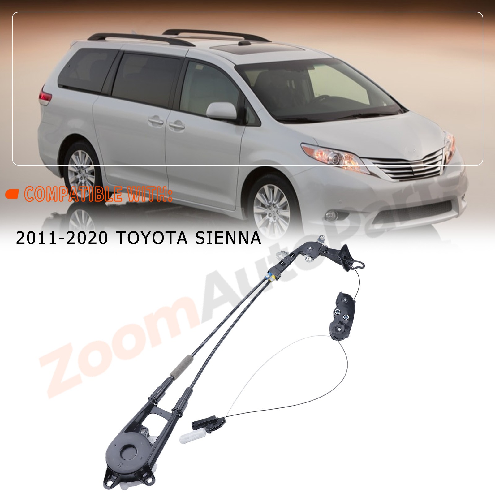 Left Driver Side Power Sliding Door Cable Assembly For Toyota Sienna 2011-2020