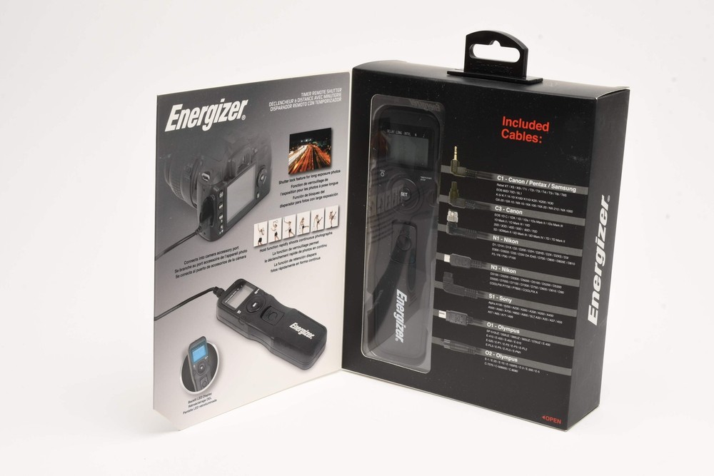 Energizer ENS-LCDU Universal remote shutter release, Intervalometer, w/cables NI