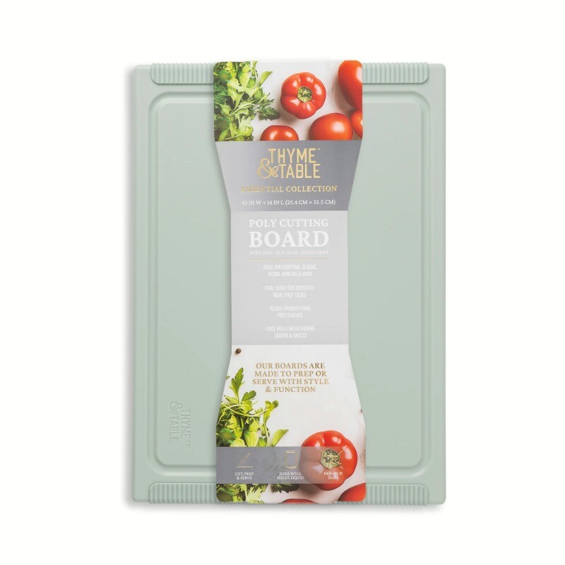 Thyme & Table Medium 10"x14" Poly Cutting Board - Sage