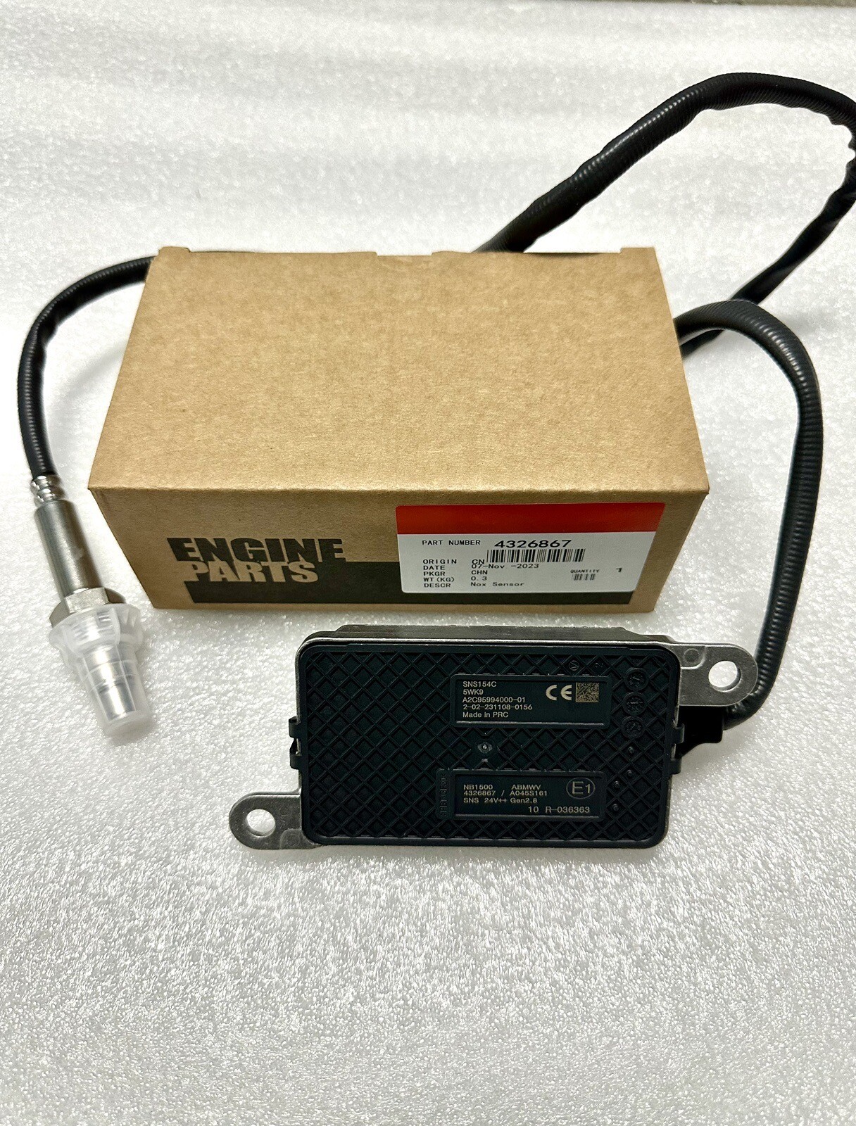 New NOx Sensor 4326867 Nitrogen Oxide Sensor Fits Cummins Replace Oem 4326867RX
