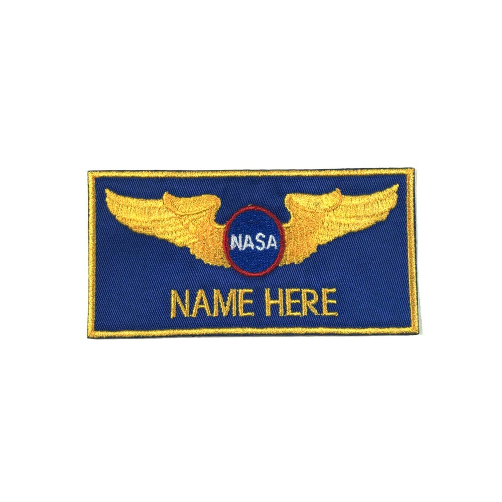 Astronaut Costume Custom Name Patch Iron on or Hook Fastener